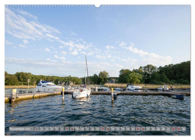 Produktbild: Hausbooturlaub Deutschland - Mecklenburgische Seenplatte (hochwertiger Premium Wandkalender 2026 DIN A2 quer), Kunstdruck in Hochglanz