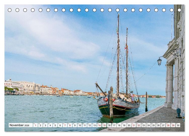 Produktbild: Venedig. Lagunenstadt in Italien (Tischkalender 2026 DIN A5 quer), CALVENDO Monatskalender