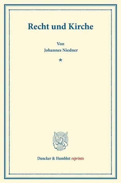 Produktbild: Recht und Kirche.