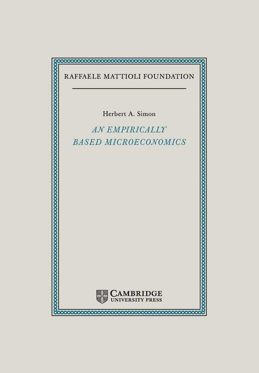 Produktbild: An Empirically-Based Microeconomics