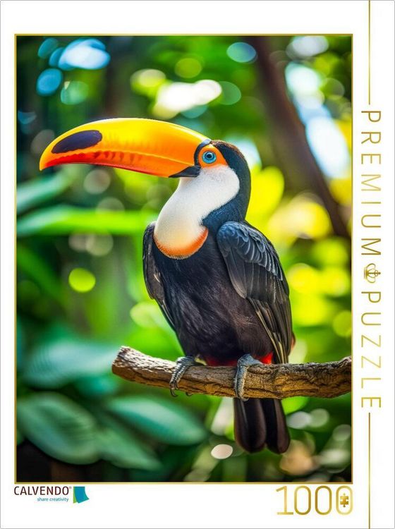 Produktbild: CALVENDO Puzzle RiesenTucan | 1000 Teile Lege-Gr&ouml;&szlig;e 64x48cm Foto-Puzzle f&uuml;r gl&uuml;ckliche Stunden
