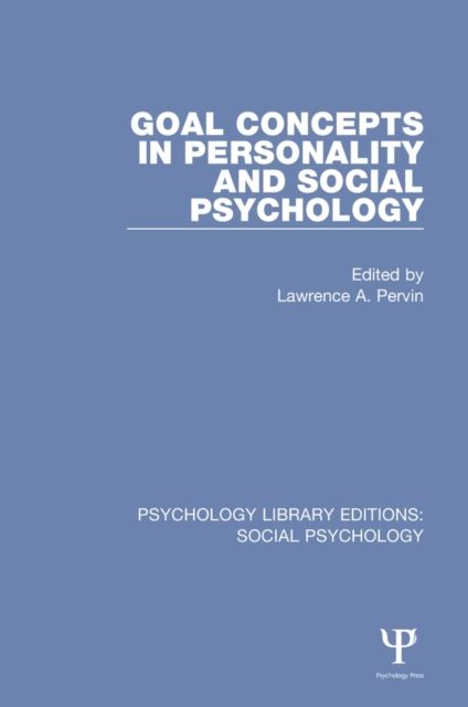 Produktbild: Goal Concepts in Personality &