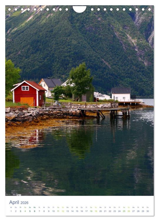Produktbild: Norwegen - Unterwegs im Fjordland (Wandkalender 2026 DIN A4 hoch), CALVENDO Monatskalender