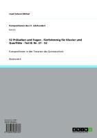 Produktbild: 52 Pr&auml;ludien und Fugen - f&uuml;nfstimmig f&uuml;r Klavier und Querfl&ouml;te - Teil B: Nr. 27 - 52