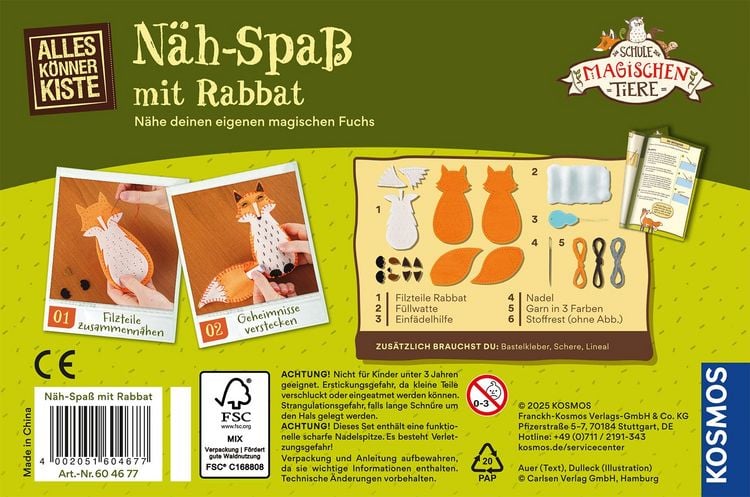 Produktbild: Die Schule der magischen Tiere N&auml;hspa&szlig; mit Rabbat