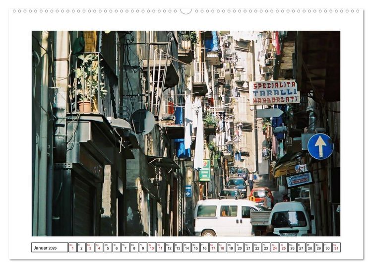 Produktbild: Neapel - Stadt der Gegens&auml;tze (hochwertiger Premium Wandkalender 2026 DIN A2 quer), Kunstdruck in Hochglanz