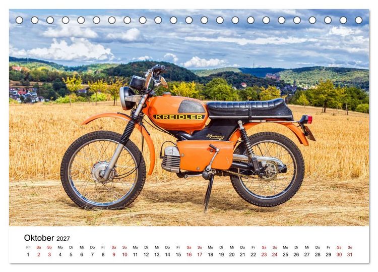 Produktbild: Kreidler-Kult (Tischkalender 2027 DIN A5 quer), CALVENDO Monatskalender