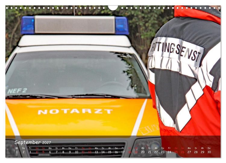 Produktbild: Der Rettungsdienst (Wandkalender 2027 DIN A3 quer), CALVENDO Monatskalender