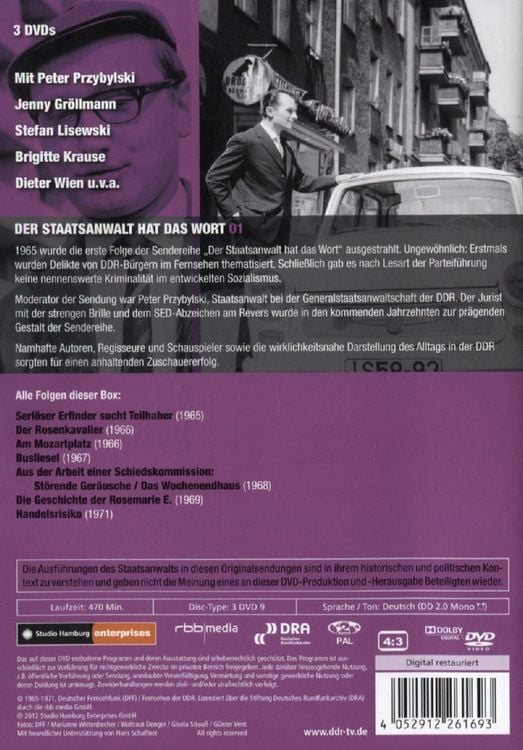 Produktbild: Der Staatsanwalt hat das Wort - Box 1: 1965-1971 [3 DVDs]