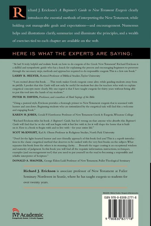 Produktbild: A Beginner's Guide to New Testament Exegesis
