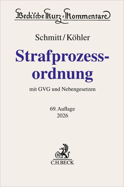 Produktbild: Strafprozessordnung. StPO