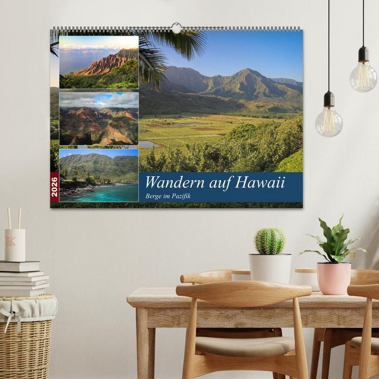 Produktbild: Wandern auf Hawaii - Berge im Pazifik (Wandkalender 2026 DIN A2 quer), CALVENDO Monatskalender
