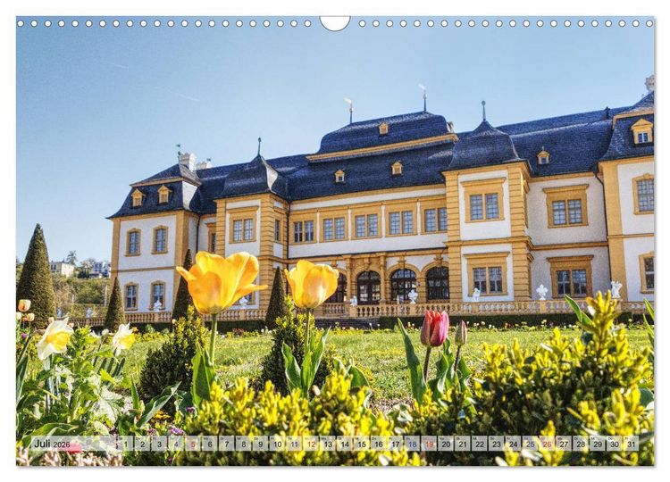 Produktbild: W&uuml;rzburg und Veitsh&ouml;chheim - romantische Rokoko St&auml;dte am Main (Wandkalender 2026 DIN A3 quer), CALVENDO Monatskalender