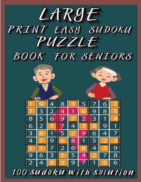 Produktbild: Large Print Easy Sudoku Puzzle Book for Seniors