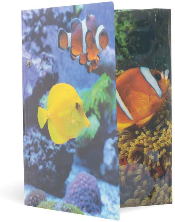 HERMA A3 Fish-Themed Elasticated Folder - Sturdy Plastic Portfolio For Drawings, Schoolwork, & Documents