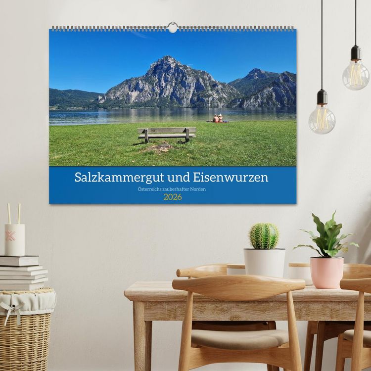 Produktbild: Salzkammergut und Eisenwurzen (Wandkalender 2026 DIN A2 quer), CALVENDO Monatskalender
