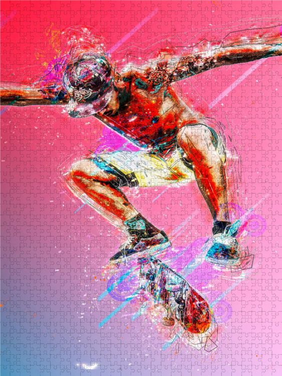 Produktbild: CALVENDO Puzzle Skateboarding 1000 Teile Lege-Gr&ouml;&szlig;e 480 x 640 cm Foto-Puzzle Bild von Peter Roder