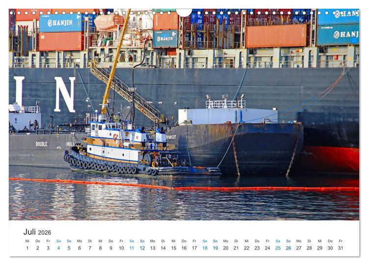 Produktbild: Gro&szlig;e und kleine Schiffe im Seehafen Seattle (Wandkalender 2026 DIN A3 quer), CALVENDO Monatskalender