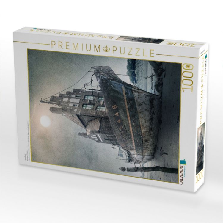 Produktbild: CALVENDO Puzzle Hausboot | 1000 Teile Lege-Gr&ouml;&szlig;e 64x48cm Foto-Puzzle f&uuml;r gl&uuml;ckliche Stunden