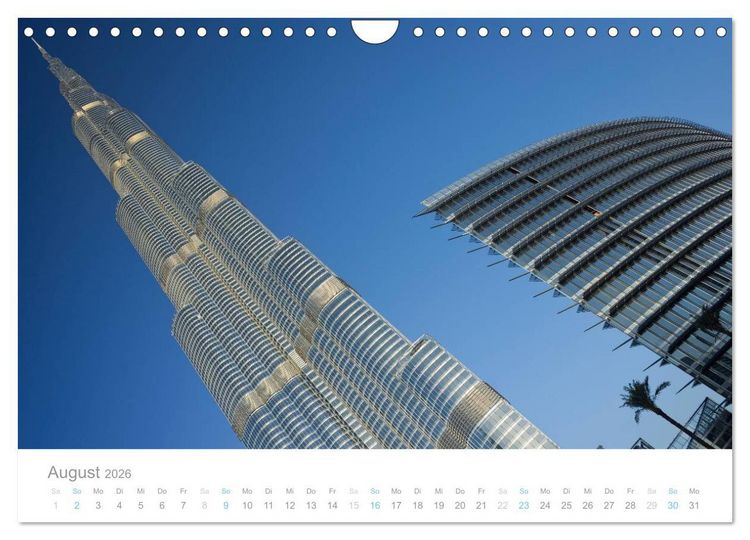 Produktbild: Dubai Architektur 2026 (Wandkalender 2026 DIN A4 quer), CALVENDO Monatskalender