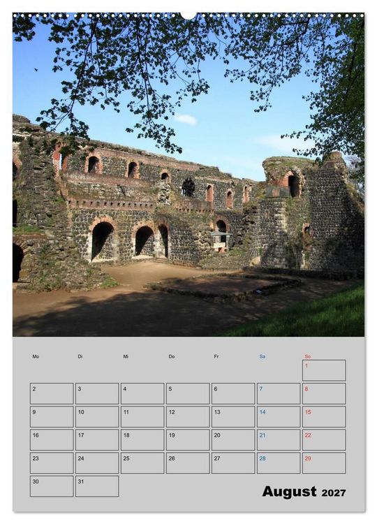 Produktbild: D&uuml;sseldorfer Burgen und Schl&ouml;sser (hochwertiger Premium Wandkalender 2027 DIN A2 hoch), Kunstdruck in Hochglanz