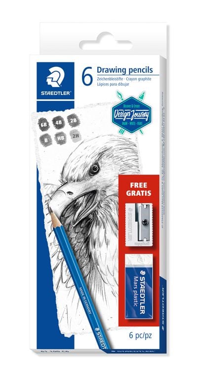 Produktbild: STAEDTLER Zeichenbleistift Mars Lumograph 6er Set