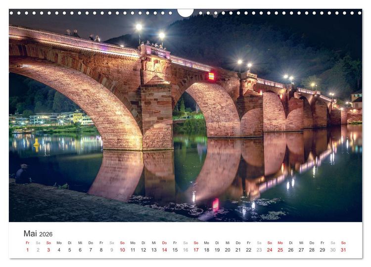 Produktbild: D&auml;mmerung in der Metropolregion Rhein-Neckar (Wandkalender 2026 DIN A3 quer), CALVENDO Monatskalender
