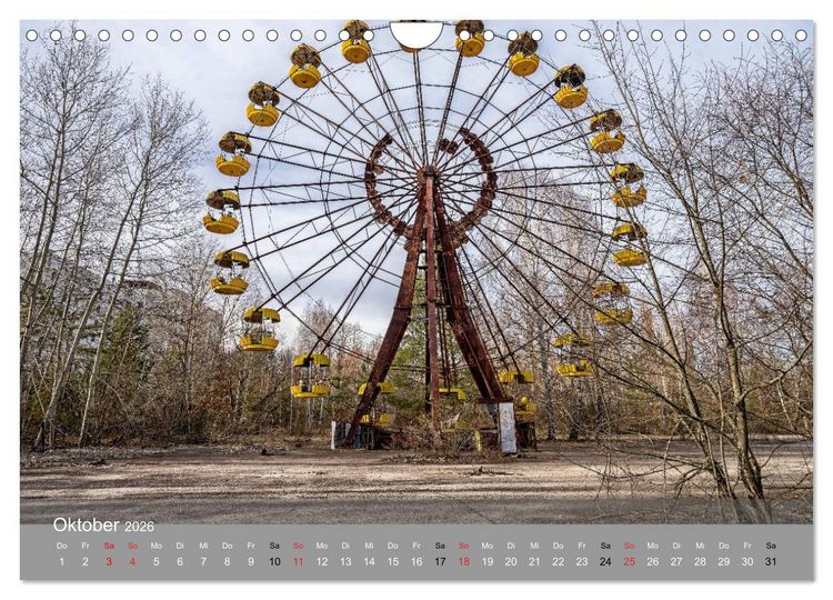 Produktbild: Tschernobyl - In der Sperrzone (Wandkalender 2026 DIN A4 quer), CALVENDO Monatskalender