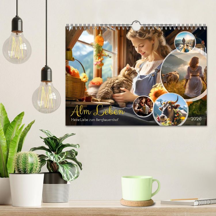 Produktbild: Alm Leben - Meine Liebe zum Bergbauernhof (Wandkalender 2026 DIN A4 quer), CALVENDO Monatskalender