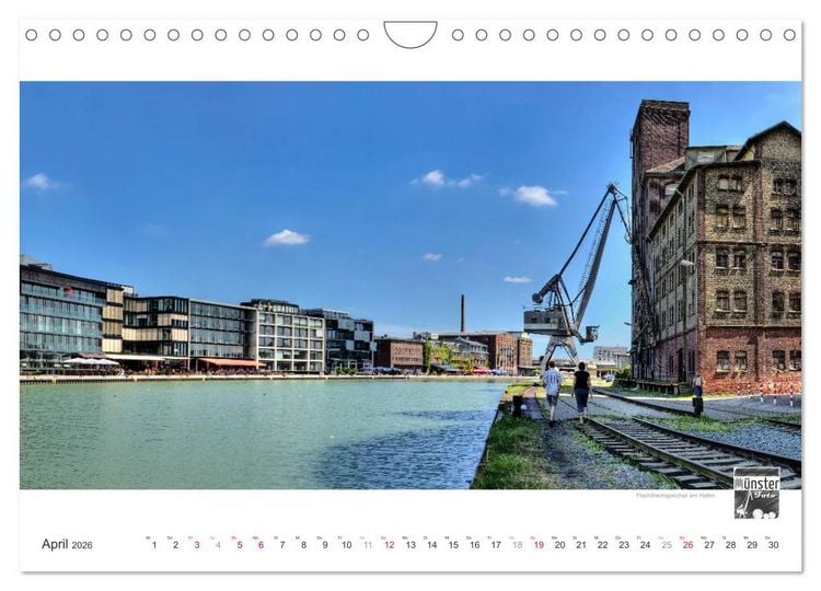 Produktbild: M&Uuml;NSTER :: Ansichten einer lebenswerten Stadt (Wandkalender 2026 DIN A4 quer), CALVENDO Monatskalender