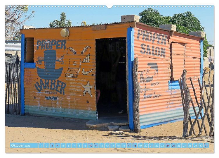 Produktbild: Barbershops in Afrika (hochwertiger Premium Wandkalender 2026 DIN A2 quer), Kunstdruck in Hochglanz
