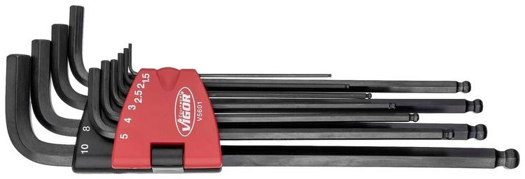 Produktbild: Vigor V5601 Winkelschraubendreher-Set 10teilig