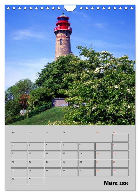 Produktbild: Attraktive Leuchtt&uuml;rme (Wandkalender 2026 DIN A4 hoch), CALVENDO Monatskalender