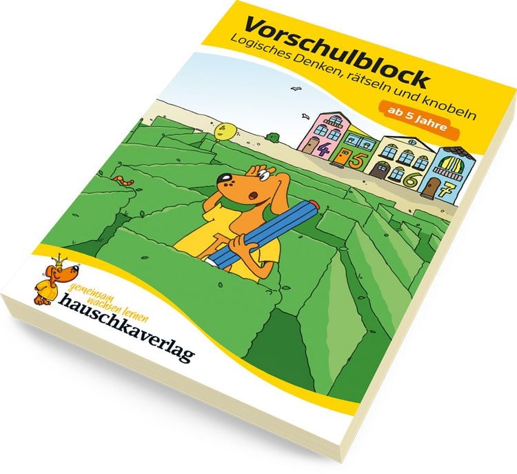 Produktbild: Vorschulblock ab 5 Jahre f&uuml;r Junge und M&auml;dchen - Logisches Denken, r&auml;tseln und knobeln