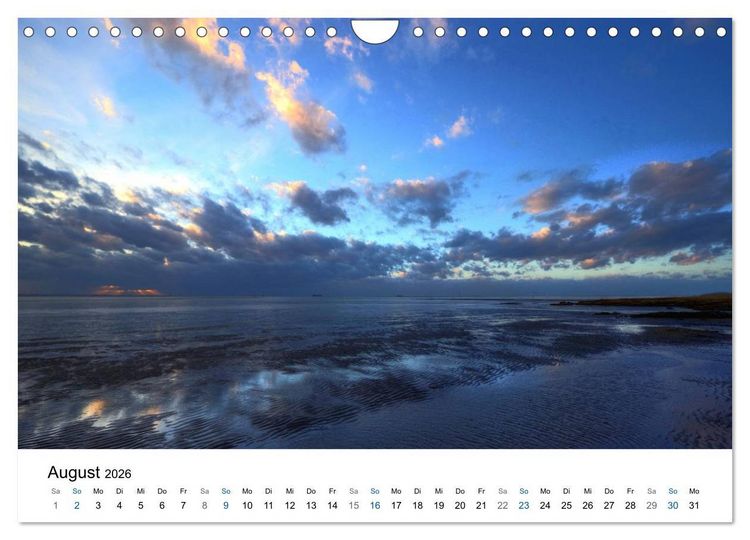 Produktbild: Nordseebad Wremen - Strandimpressionen (Wandkalender 2026 DIN A4 quer), CALVENDO Monatskalender