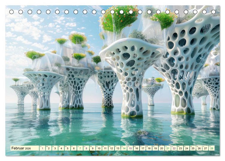 Produktbild: Science-Fiction Wasserwelten (Tischkalender 2026 DIN A5 quer), CALVENDO Monatskalender