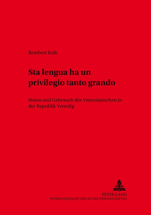 Produktbild: &laquo;Sta lengua ha un privilegio tanto grando&raquo;