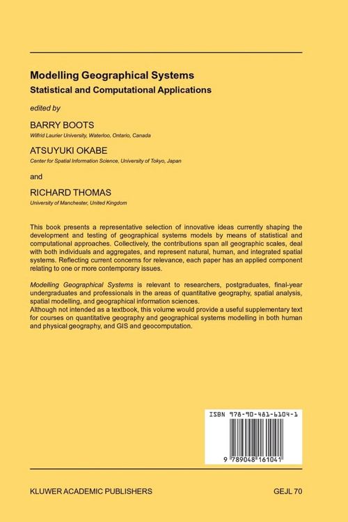 Produktbild: Modelling Geographical Systems