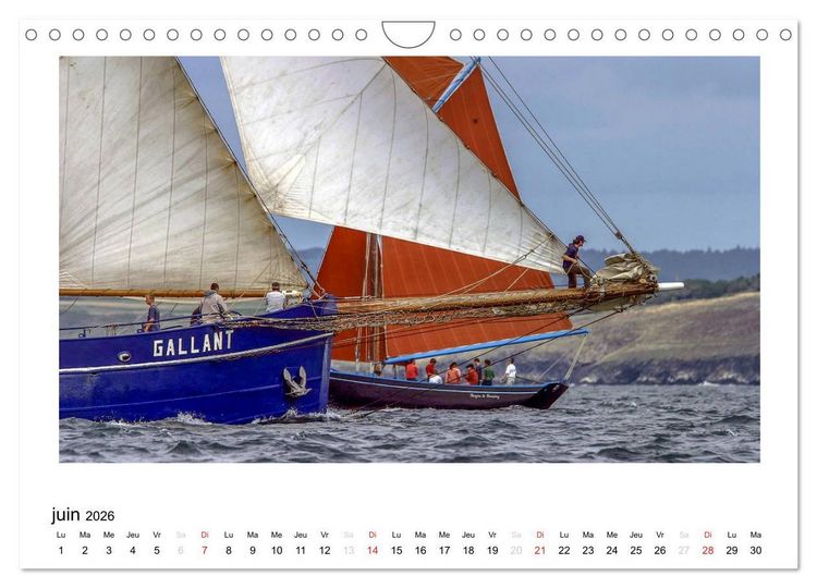 Produktbild: Toutes voiles dehors (Calendrier mural 2026 DIN A4 vertical), CALVENDO calendrier mensuel