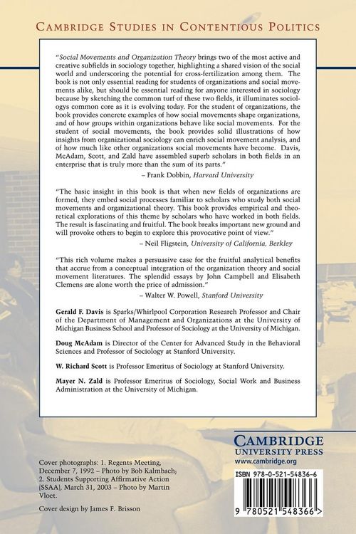 Produktbild: Social Movements and Organization Theory