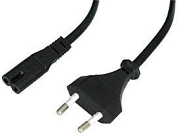 Produktbild: LINDY Strom Anschlusskabel [1x Euro-Stecker - 1x Kleinger&auml;te-Buchse C7] 3.00m Schwarz