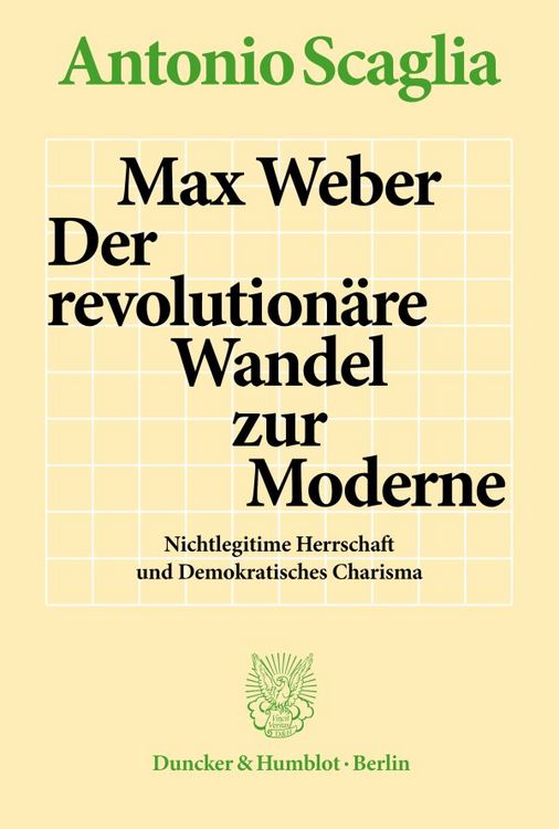 Produktbild: Max Weber &ndash; Der revolution&auml;re Wandel zur Moderne.