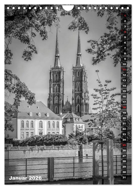 Produktbild: BRESLAU SCHWARZWEI&szlig; (Wandkalender 2026 DIN A4 hoch), CALVENDO Monatskalender