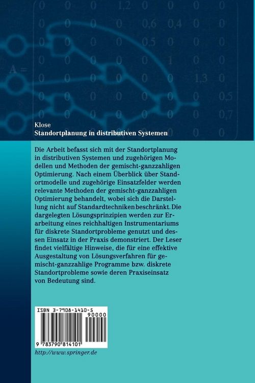 Produktbild: Standortplanung in distributiven Systemen
