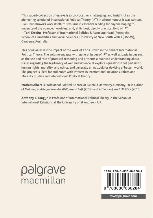 Produktbild: The Politics of International Political Theory