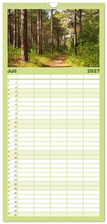 Produktbild: Familienplaner 2027 - Streifzug durch Nordholland mit 5 Spalten (Wandkalender, 21 x 45 cm) CALVENDO