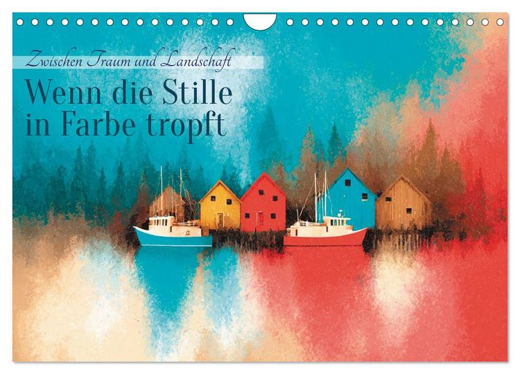 Produktbild: Wenn die Stille in Farbe tropft (Wandkalender 2026 DIN A4 quer), CALVENDO Monatskalender