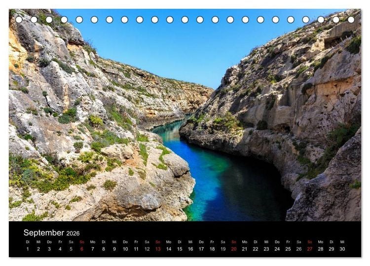 Produktbild: Maltesische Ansichten (Tischkalender 2026 DIN A5 quer), CALVENDO Monatskalender
