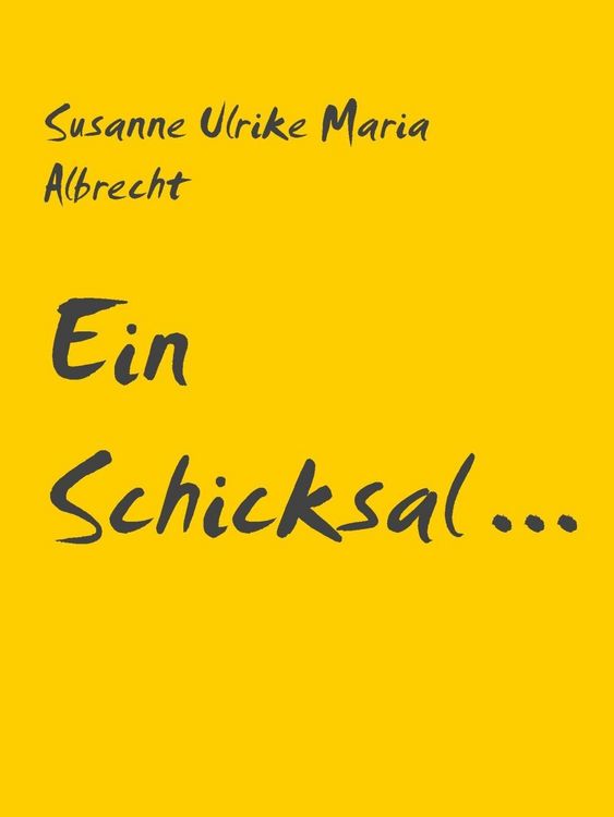 Produktbild: Ein Schicksal ...