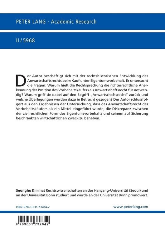 Produktbild: Die Entwicklung des Anwartschaftsrechts beim Kauf unter Eigentumsvorbehalt